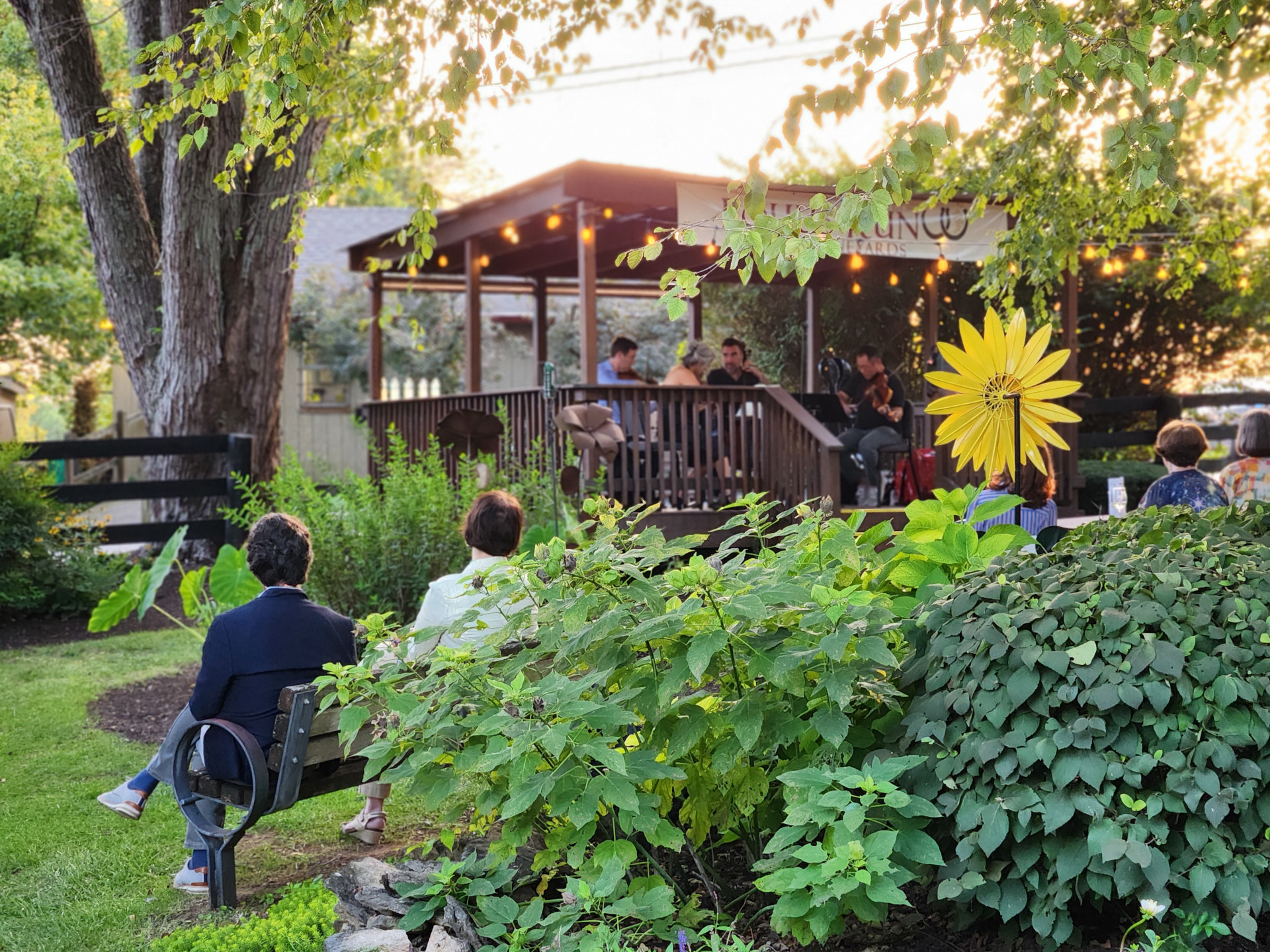 outdoor concert in the garden